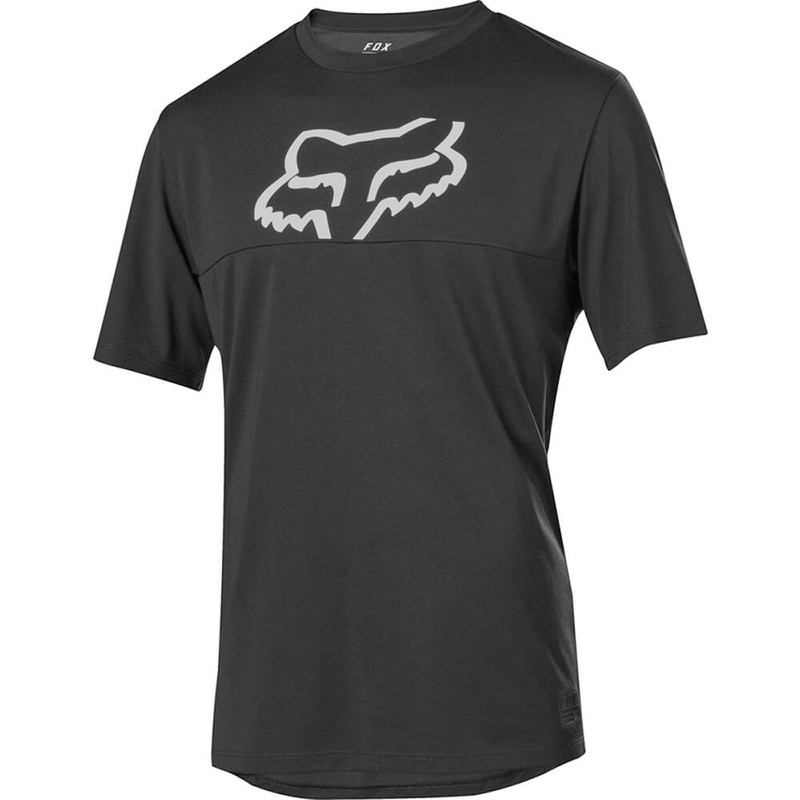Fox Flexair Delta Short Sleeve Jersey - L - Black - Black