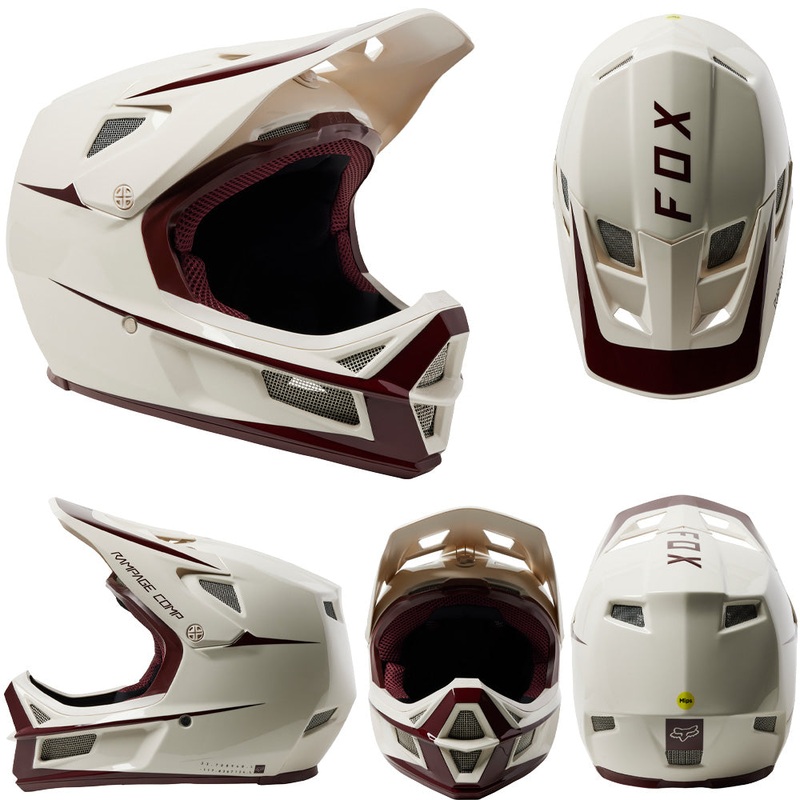 Fox Rampage Comp Helmet - S - Stohn Vintage White