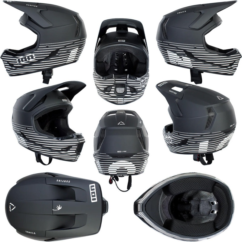Ion Scrub Amp Full Face Helmet - XL - Black