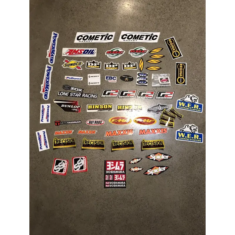 MIXED RACING DECALS STICKER LOT DIRTBIKE MX MOTOCROSS Atv GNCC