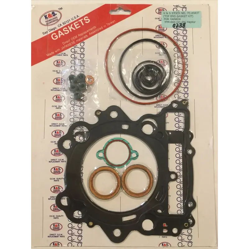 NEW K&S Top End Gasket Kit Yamaha Raptor YFM660R 660R 2001-2005