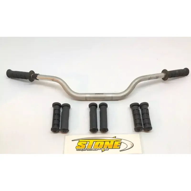 YAMAHA SILVER 5D3-13 HANDLEBARS 1 1/8" INCH HANDLE BARS FATBARS FAT BARS   GRIPS