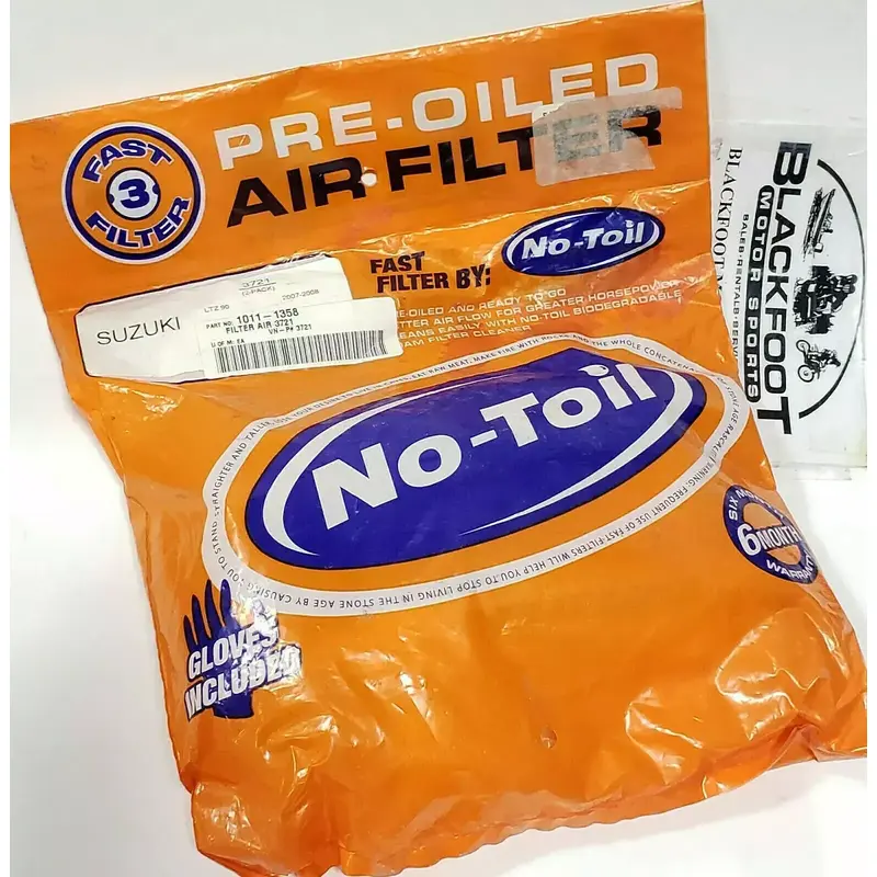 No Toil Pre-Oiled Air Filter NT3721 FOR 2007-2008 Suzuki Quadsport LTZ90 NOS