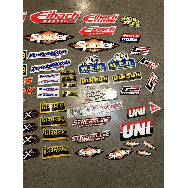 MIXED LARGE RACING DECALS STICKER LOT DIRTBIKE MX MOTOCROSS Atv GNCC