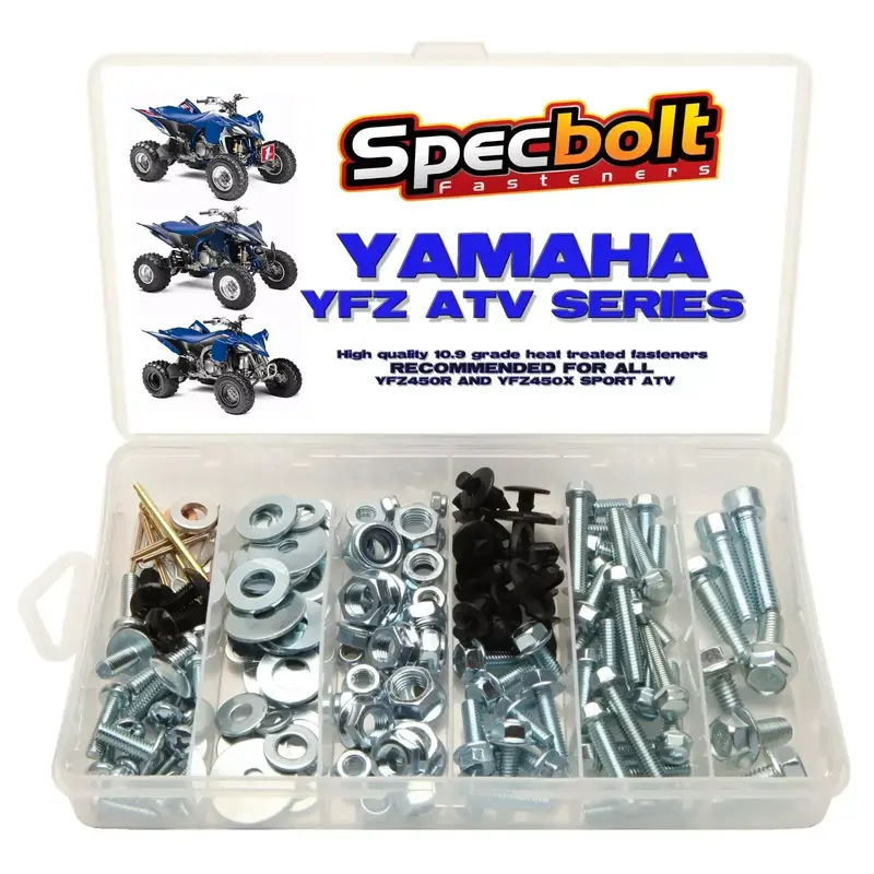 YAMAHA YFZ 450 ATV Bolt Kit YFZ450 Quad SPECBOLT fasteners plastic body engine
