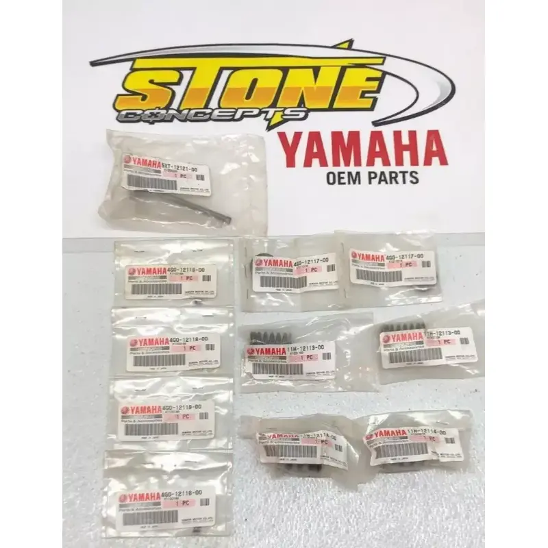 New Genuine OEM Yamaha Raptor 250 08-13 Exhaust Valve Springs Retainers Cotters