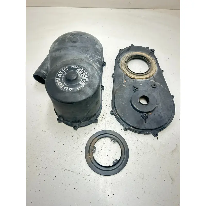 02 2002 Polaris Sportsman 500 H.O. 4x4 OEM Clutch Cover Guard Shield Inner Outer