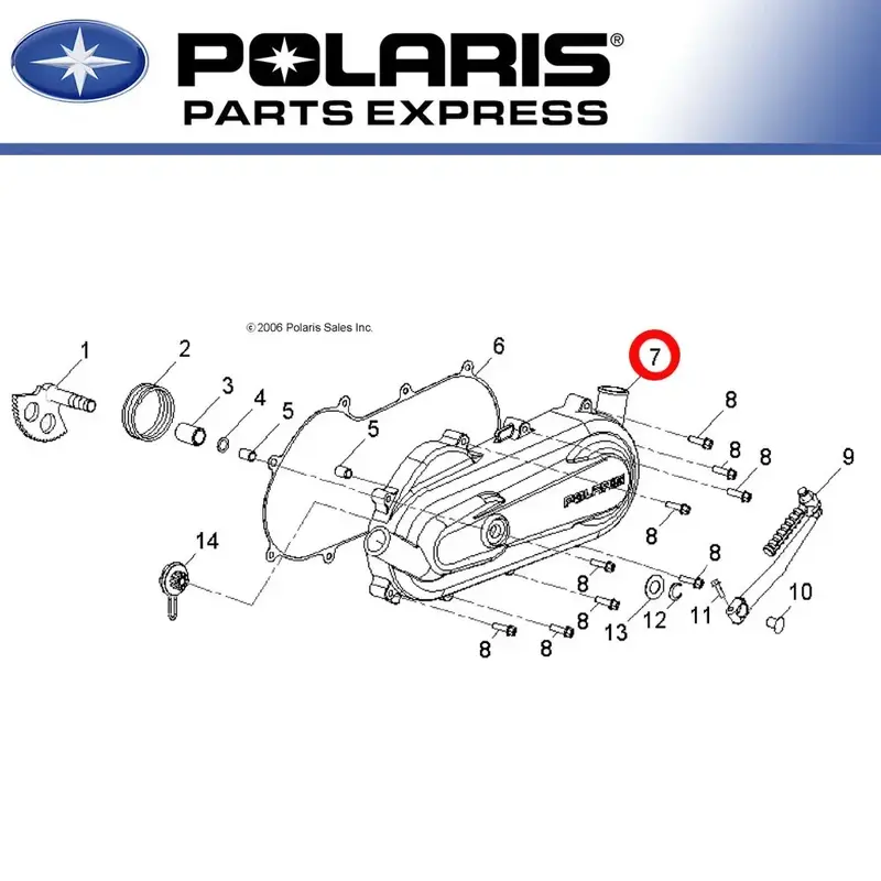 NEW POLARIS 2007-2014 OUTLAW 90 SPORTSMAN 90 CLUTCH COVER 0453421 OEM