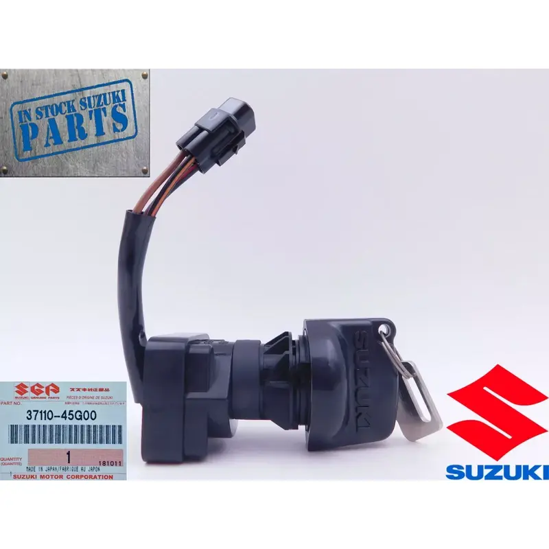 New Genuine Suzuki Ignition Key Switch 06-09 LTR450, 09-10 LT-Z400 LTZ400 OEM