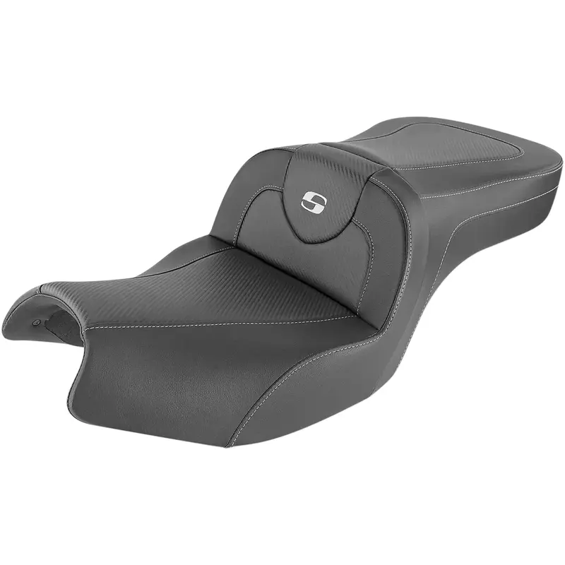 SADDLEMEN Roadsofa* Fits Seat - Carbon Fiber - Without Backrest - Black - Indian