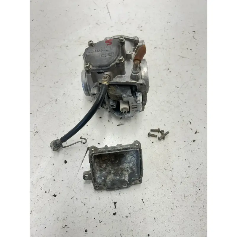 99 1999 Suzuki King Quad 300 LTF 4x4 OEM Carb Carburetor Bowl Body Slide Float