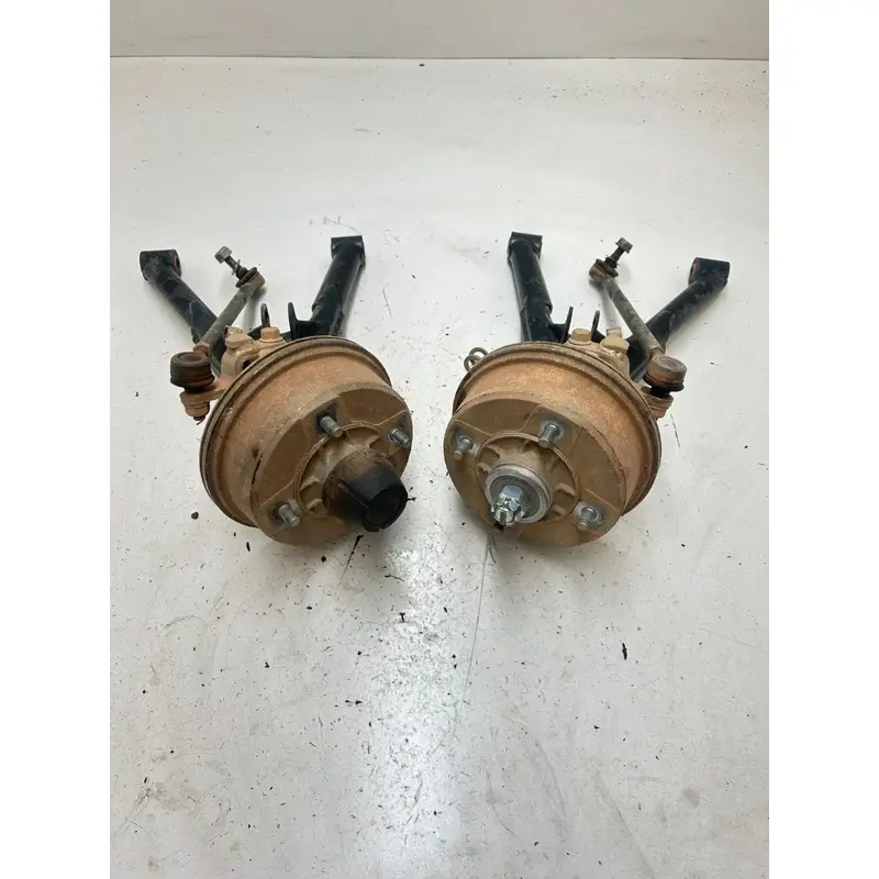 02 2002 Kawasaki Bayou 220 KLF220 2x4 OEM GOOD! L R Front Control A Arm Spindle