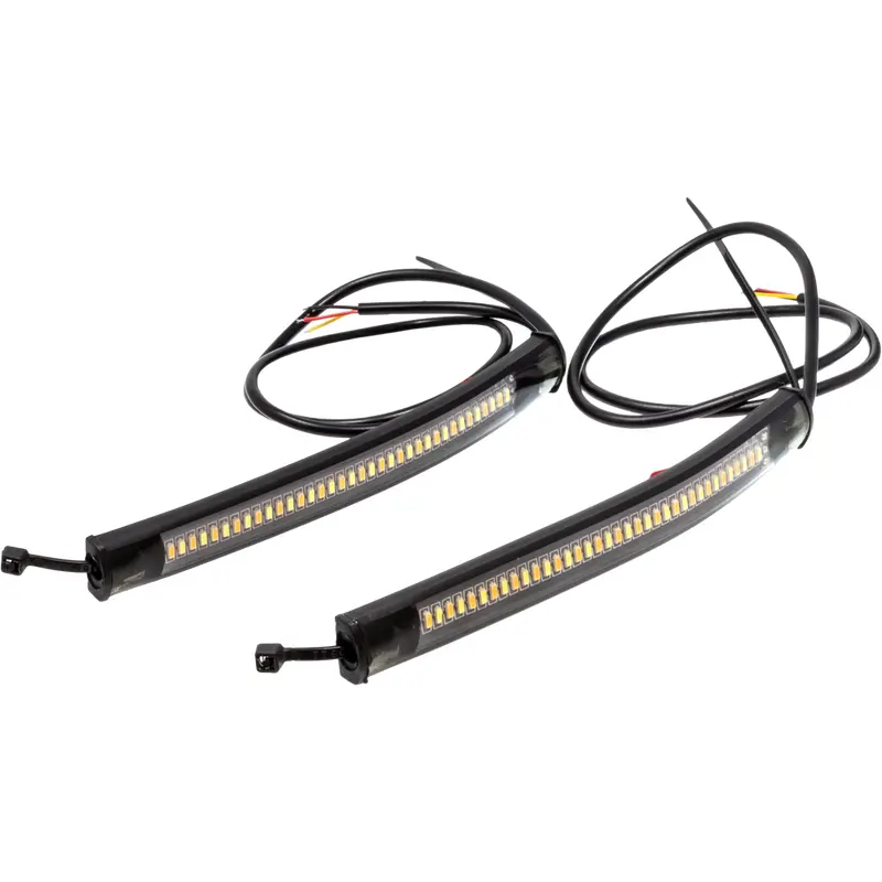 LETRIC LIGHTING CO FLEXIBLE LED STRIP FORK TUBE SWITCHBACK WHITE/AMBER