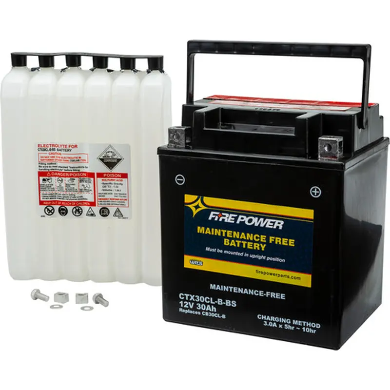 FIRE POWER BATTERY CTX30CL-B-BS MAINTENANCE FREE