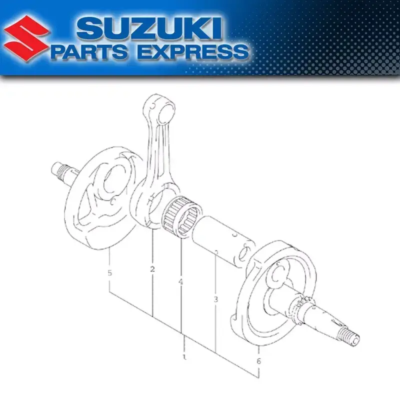 NEW 2006 - 2011 SUZUKI LTR450 LT-R 450 QUAD RACER OEM CRANKSHAFT CRANK ASSEMBLY