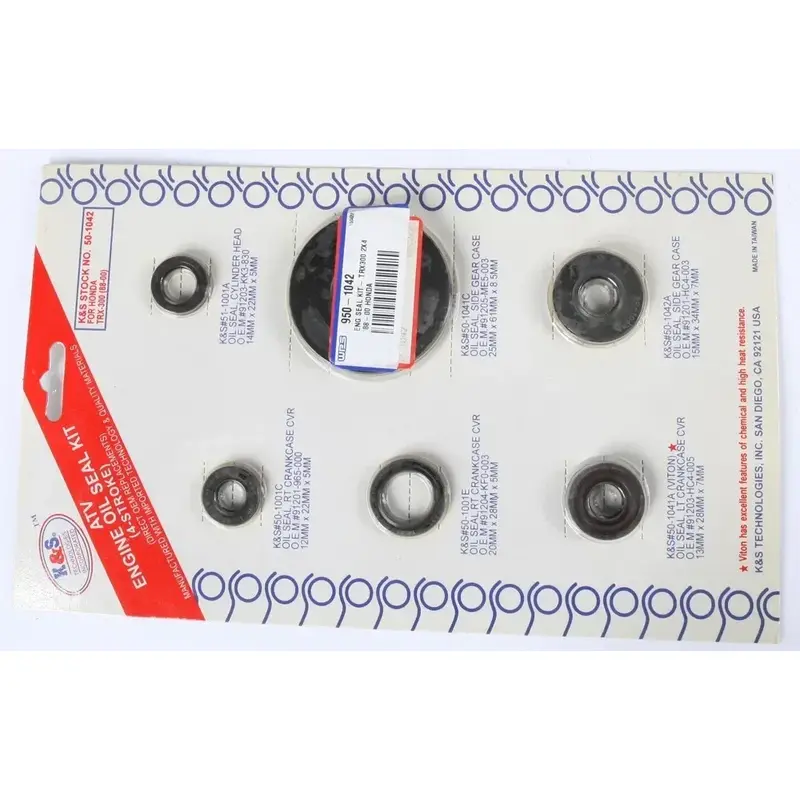 88-00 TRX300 2X4 K&S ENGINE OIL SEAL KIT PART # 50-1042
