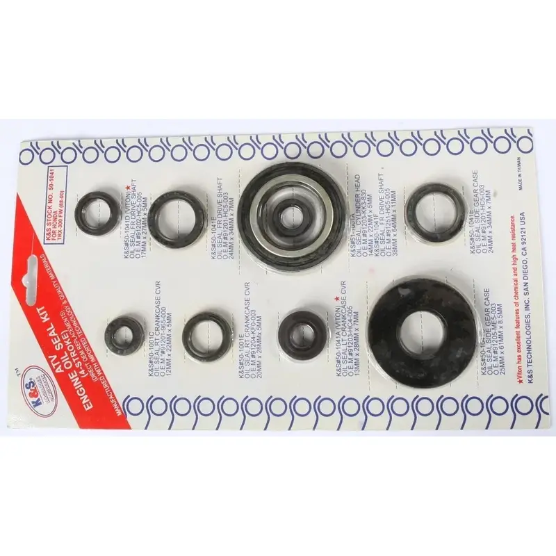 88-00 TRX300 4X4 K&S ENGINE OIL SEAL KIT PART # 50-1041
