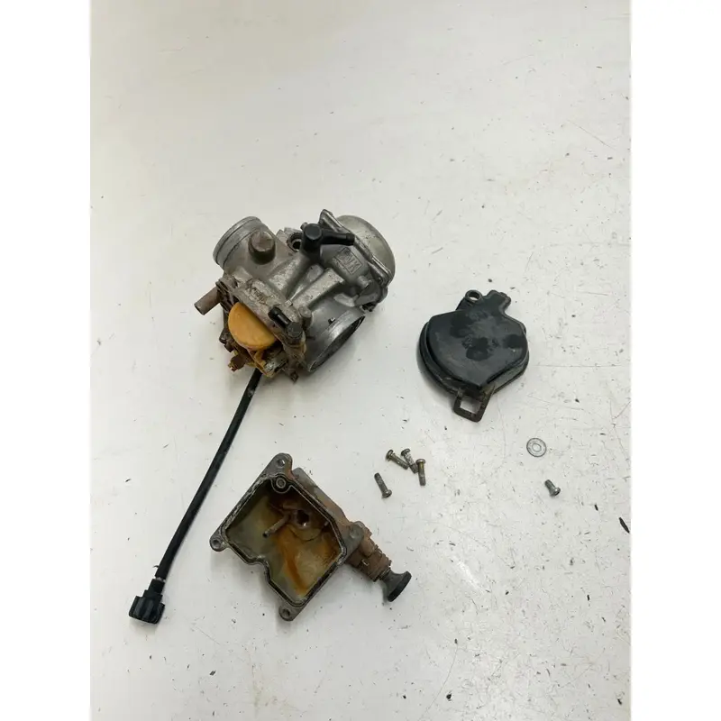 97 1997 Kawasaki Prairie 400 KVF400a 4x4 OEM Carburetor Carb Body Bowl Jet Slide
