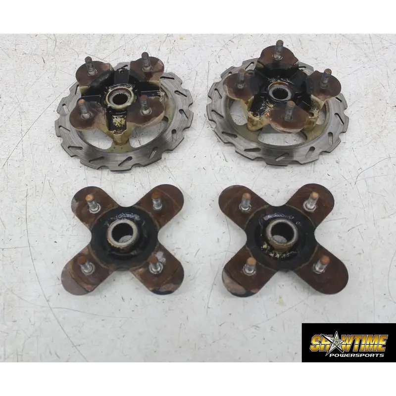 06 KAWASAKI BRUTE FORCE 650 KVF650 FRONT REAR WHEEL RIGHT LEFT HUBS HUB SET