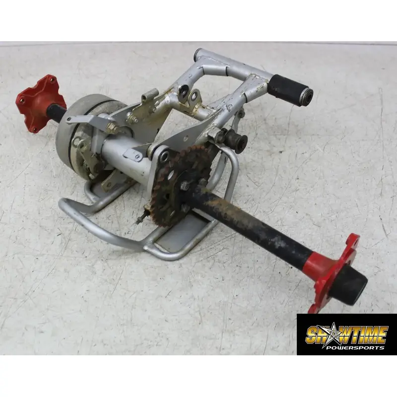 06 POLARIS PREDATOR 90 REAR AXLE BACK WHEEL PIVOT BOLT SHAFT HUB SPROCKET ASSEM