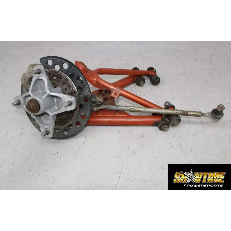 07 YAMAHA RAPTOR 350 FRONT LOWER UPPER RIGHT CONTROL A ARMS FRONT CALIPER HUB