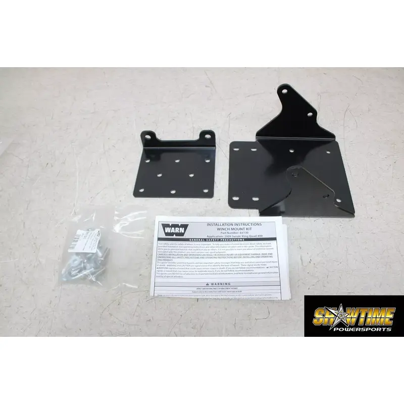 19 SUZUKI KING QUAD 400 WARN WINCH MOUNT KIT