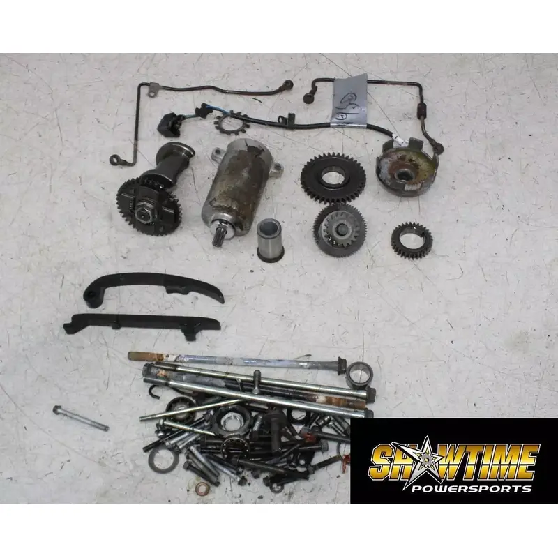 02 KAWASAKI BAYOU 220 KLF220 ENGINE MOTOR PARTS HARDWARE BOLTS STARTER GEARS
