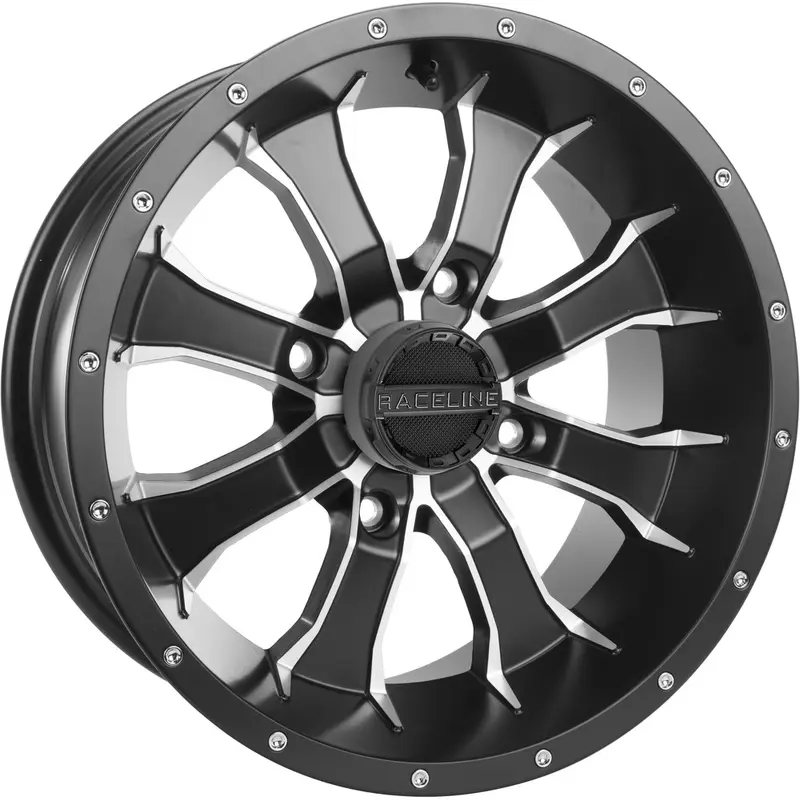 RACELINE MAMBA WHEEL 12X7 4/156 4 3 ( 5MM) BLK/MACHINED