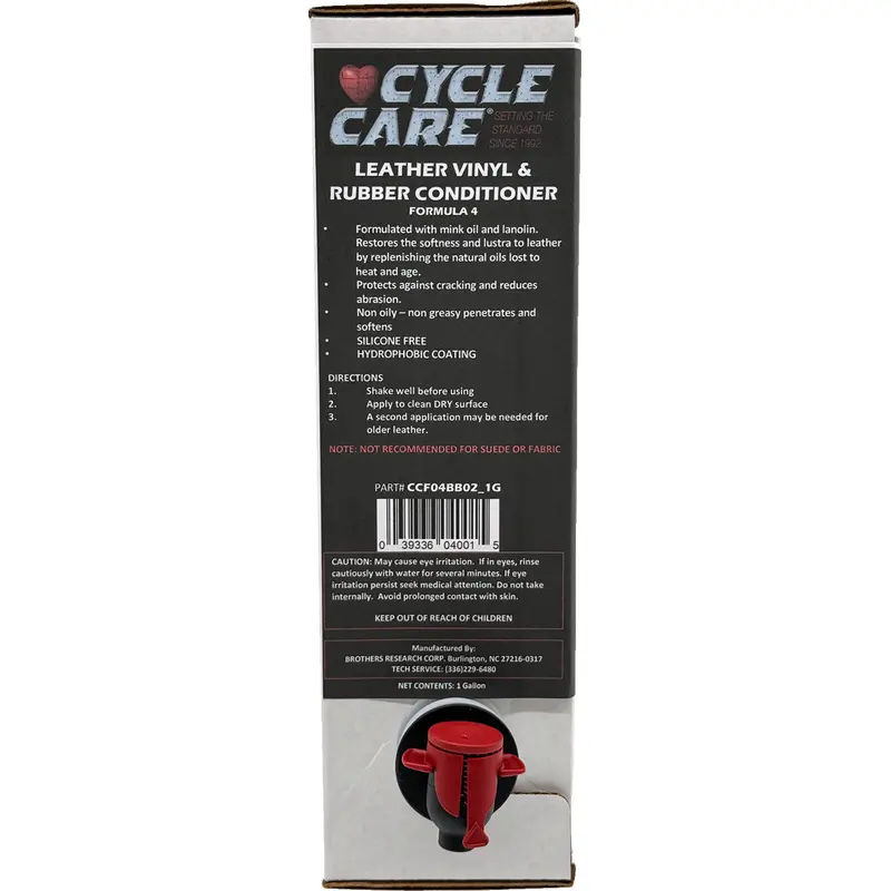 Cycle care formulas Formula 4 Leather, Vinyl And Rubber Conditioner
