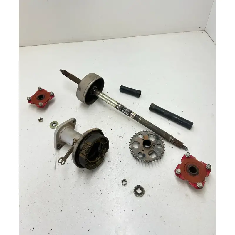05 2005 Polaris Predator 90 2 Stroke OEM GOOD Axle Carrier Brake Hubs Sprocket