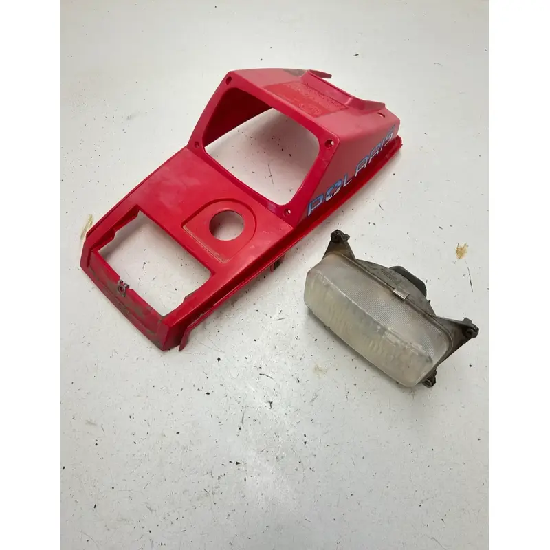 94 1994 Polaris Trail Boss 400 4X4 OEM Front Cover Hood Red Plastic Fender