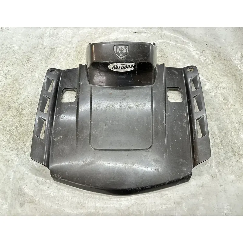 OEM 03 2003 YAMAHA 660 GRIZZLY FRONT FENDER PANEL COVER (DARK GRAY METALLIC)