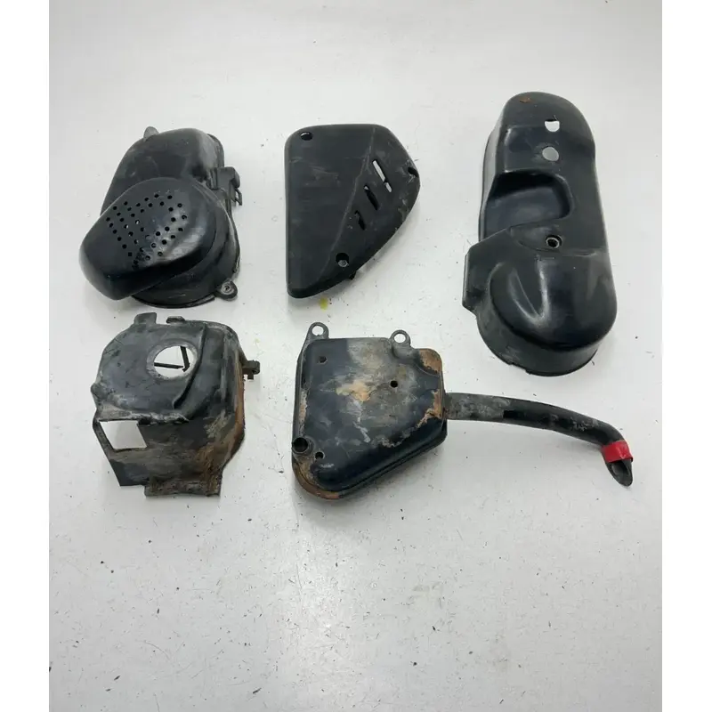 02 2002 Polaris Scrambler 90 2 Stroke OEM Airbox Air Box Side Cover Engine Case