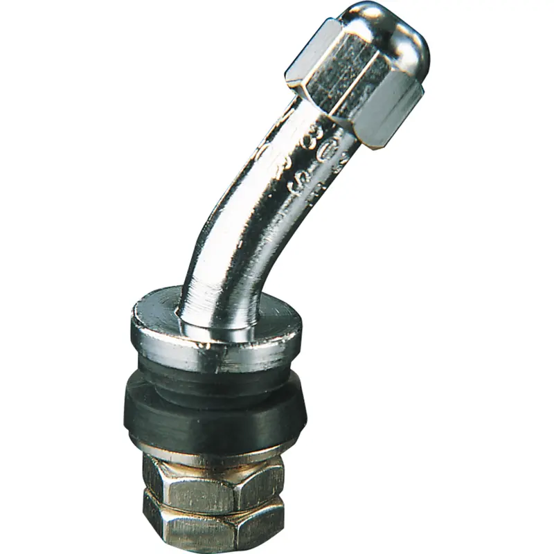 Parts unlimited Valve Stem - Angled - Chrome
