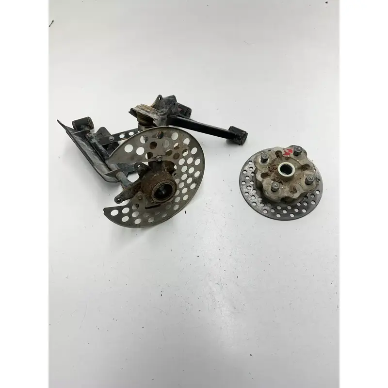 03 2003 Yamaha Kodiak 450 YFM 4x4 OEM Left A Arms Spindle Hub Control LOT