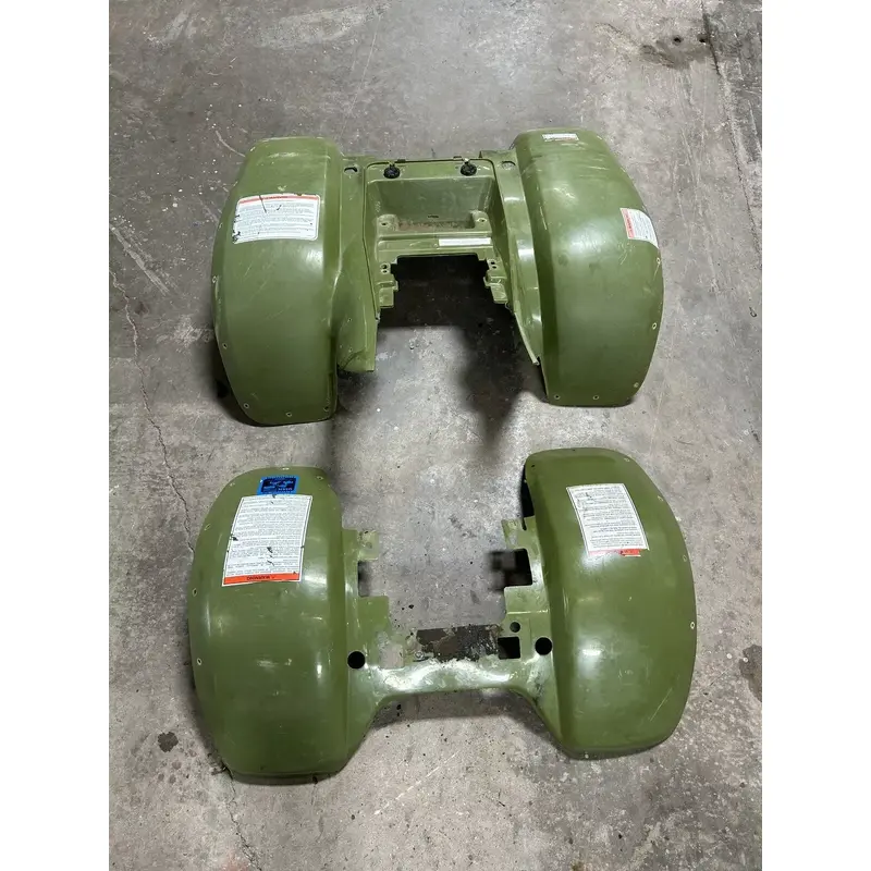 1995 95 Polaris Sportsman 400 4x4 OEM Front Rear Back Fender Plastic Body Green