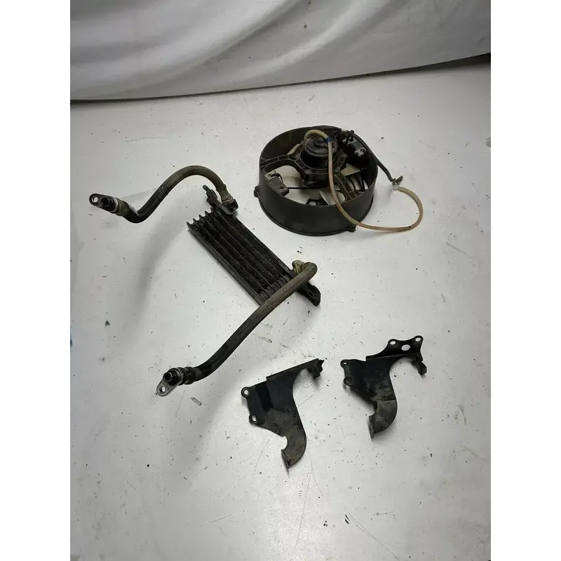 03 2003 Honda Rancher 350 TRX350TE 2x4 OEM GOOD! Fan Cooling Oil Cooler Mount