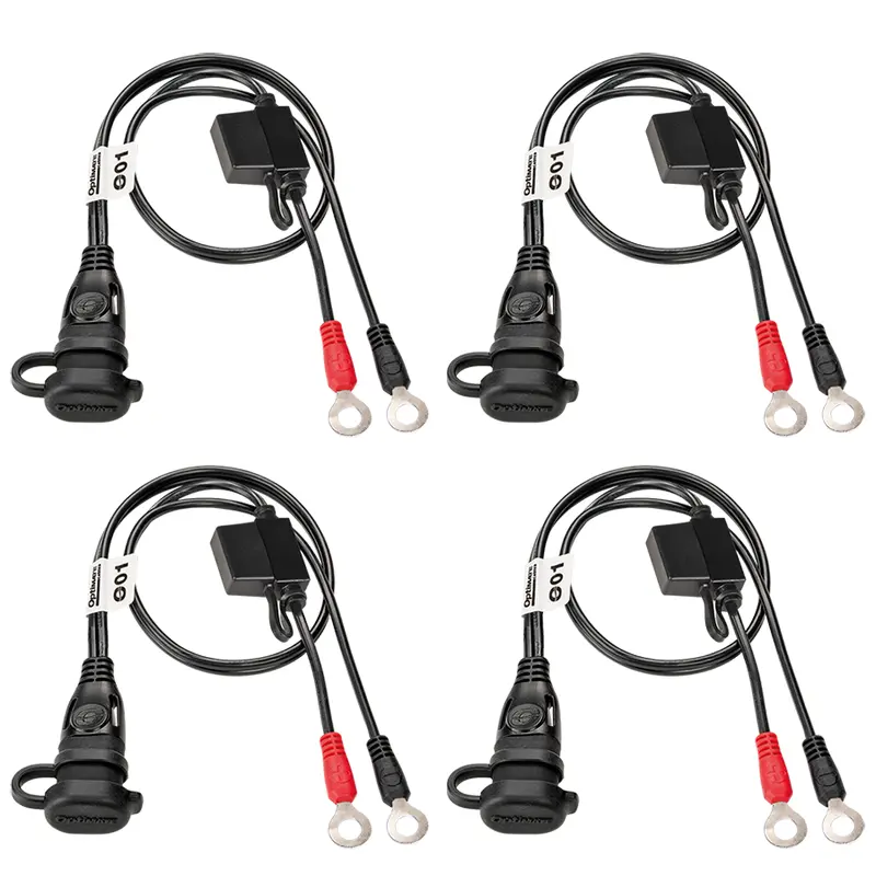 Tecmate Optimate Permanent Battery Lead - 4 Pack