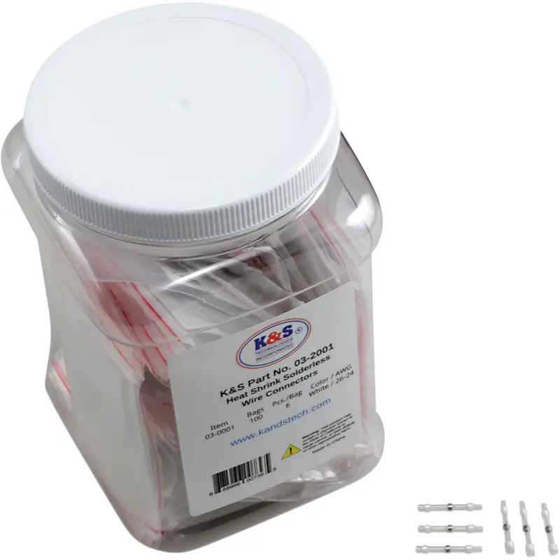 Heat-Shrink Solderless Wire Connector Kit/Refill