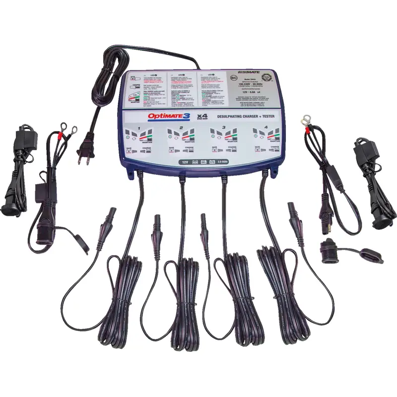 TecMate Charger Optimate 3 X4