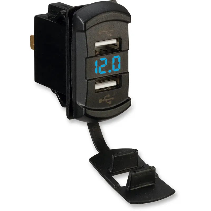 Dual USB Charger with Voltage Monitor