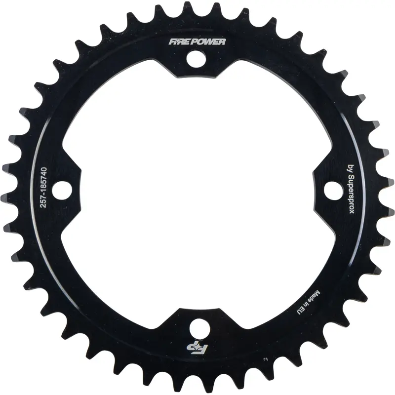 FIRE POWER REAR SPROCKET STEEL 40T BLK