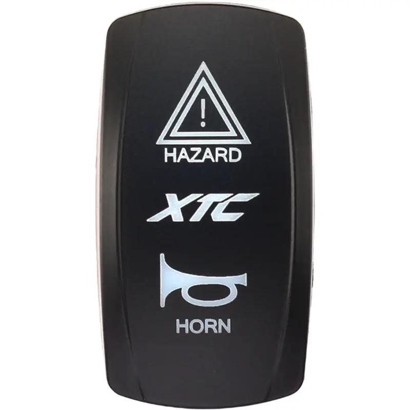 XTC Power Products Dash Switch Rocker Face - Hazard / Horn