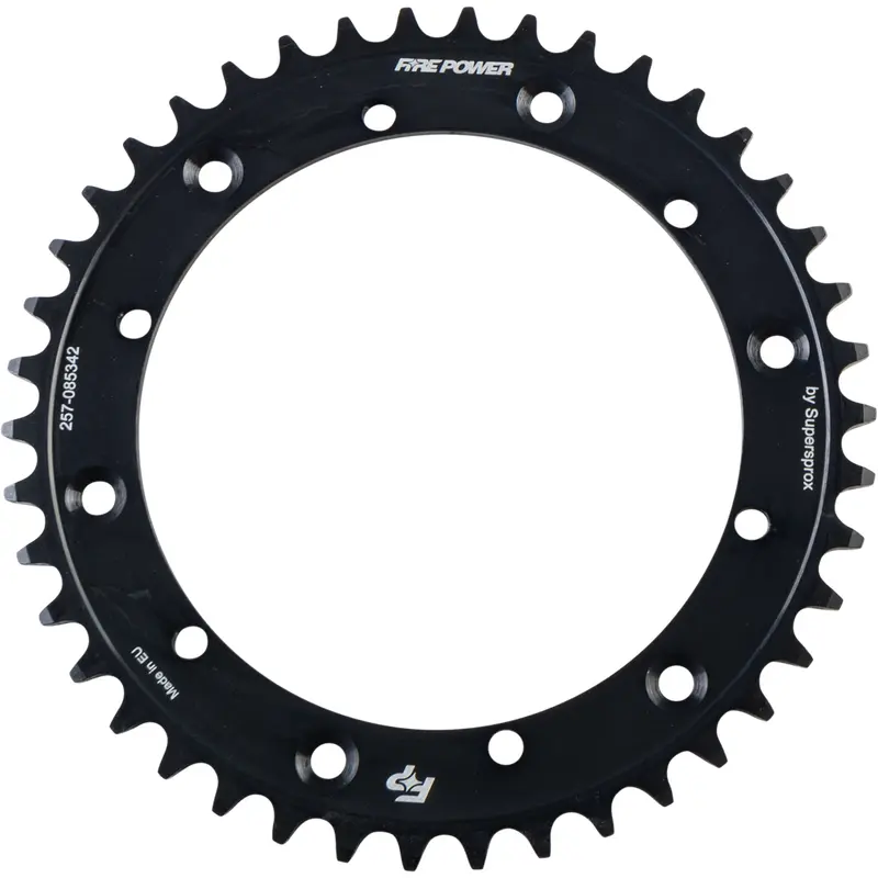 FIRE POWER REAR SPROCKET STEEL 42T BLK