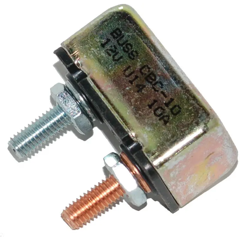 NAMZ CUSTOM CYCLE UNIV 10-AMP CIRCUIT BREAKER OEM # 74590-93 10-32 STUDS EA