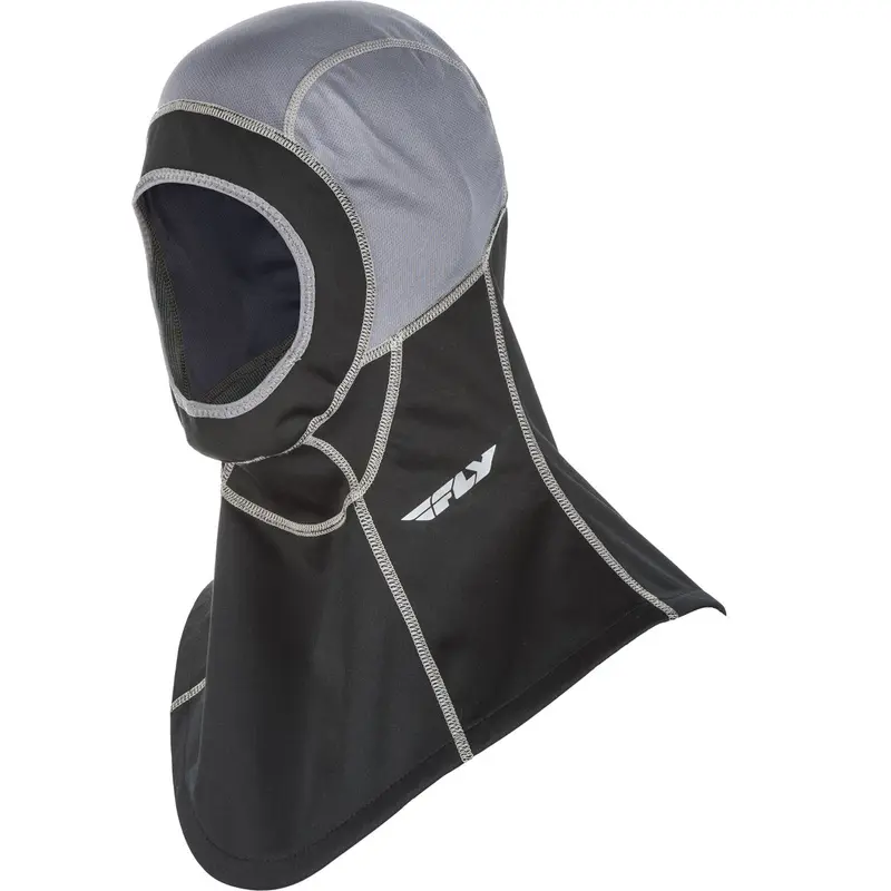 FLY RACING IGNITOR AIR OPEN FACE BALACLAVA BLACK YOUTH