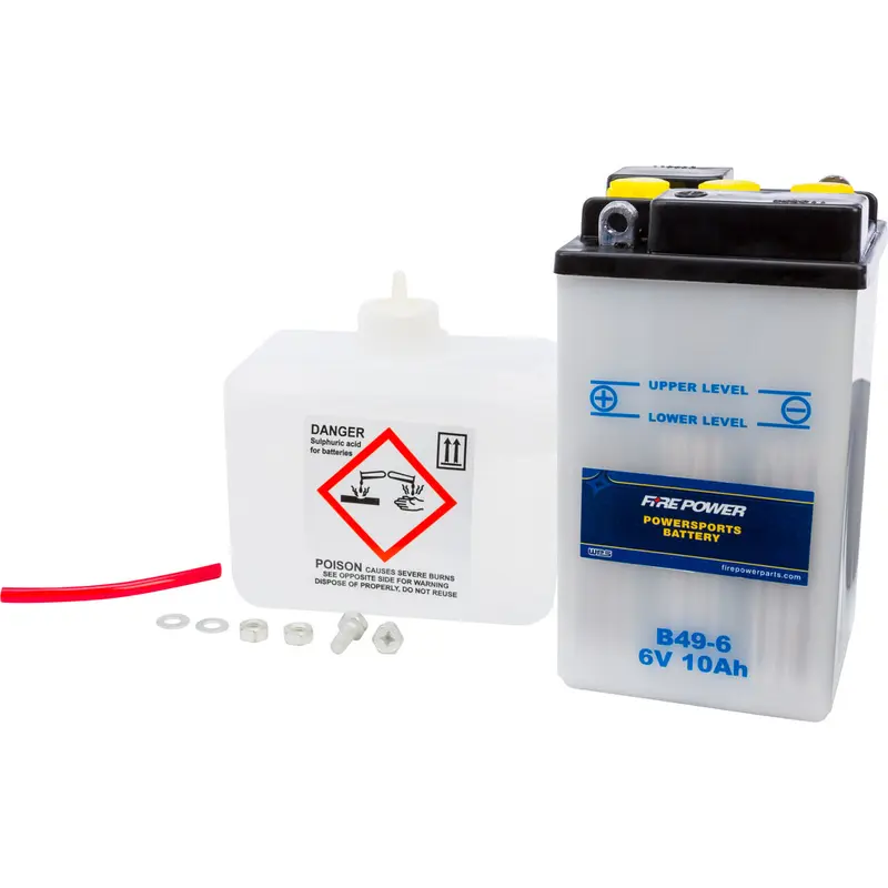 FIRE POWER BATTERY W/ACID B49-6 6V