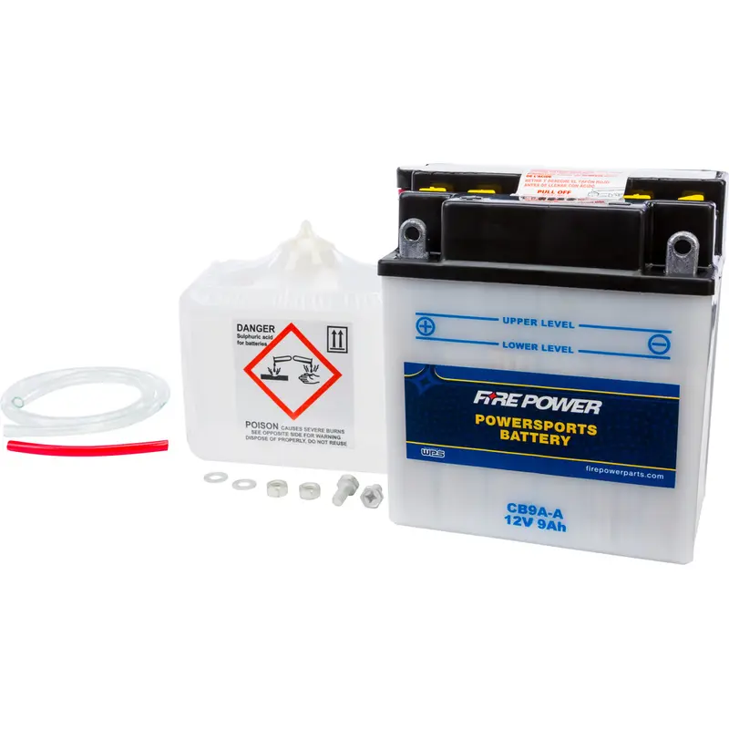 FIRE POWER BATTERY W/ACID CB9A-A 12V HEAVY DUTY