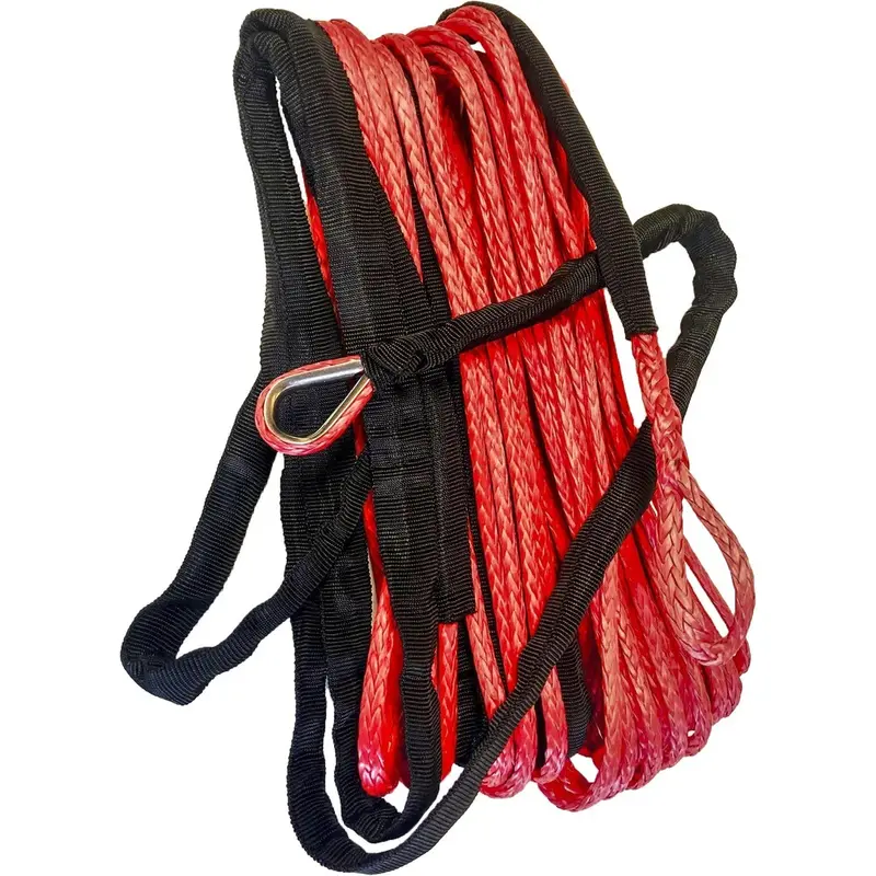 OPEN TRAIL SYNTHETIC WINCH ROPE 1/4" DIAMETER X 50 FT. RED