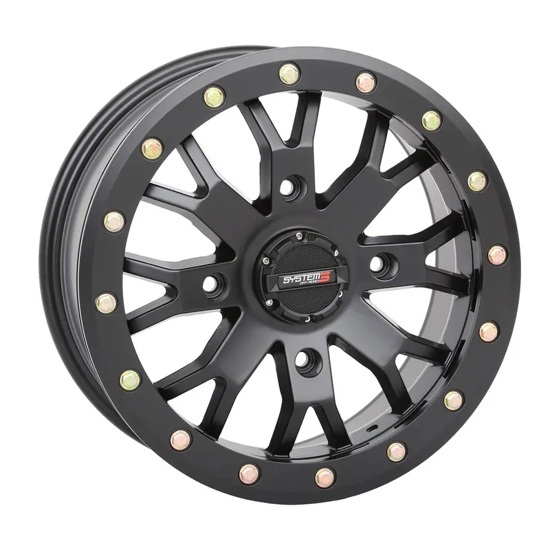SYSTEM 3 SB4 BL WHEEL 14X10 5 5 (-5MM) 4/137 MATTE BLACK